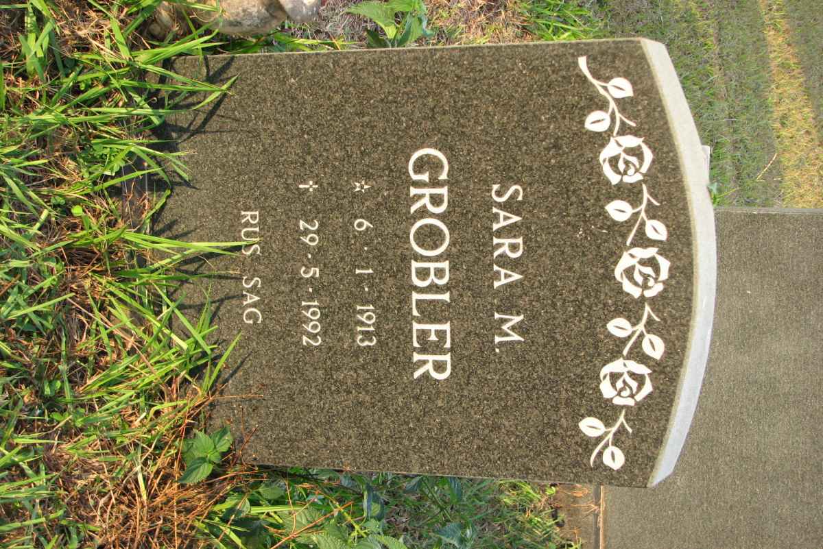 GROBLER Sara M. 1913-1992