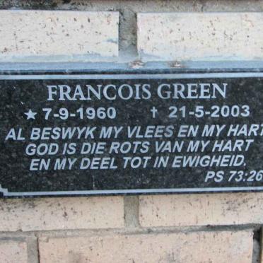 GREEN Francois 1960-2003