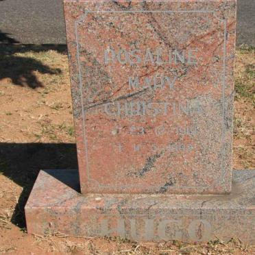 HUGO Rosaline Mary Christina 1919-1992