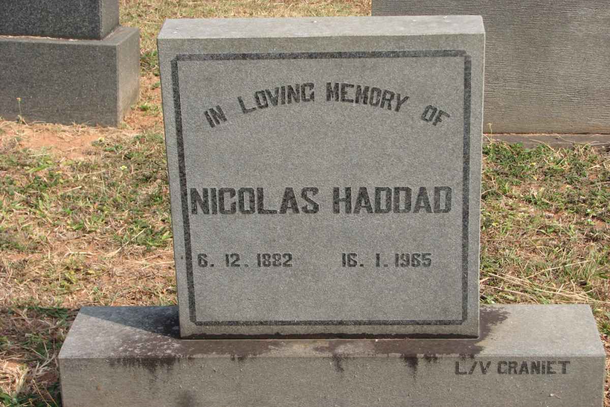 HADDAD Nicolas 1882-1965