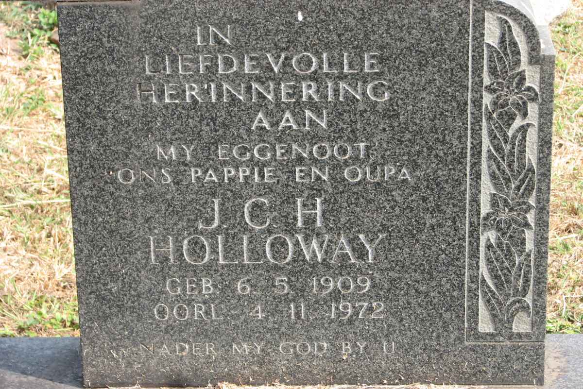 HOLLOWAY J.C.H. 1909-1972