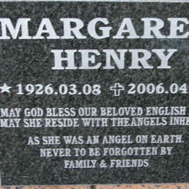 HENRY Margaret 1926-2006