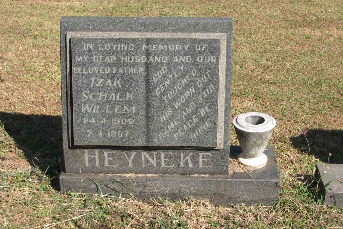 HEYNEKE Izak Schalk Willem 1905-1967