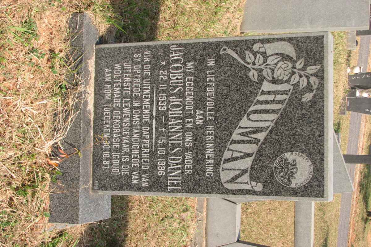 HUMAN Jacobus Johannes Daniël 1939-1986