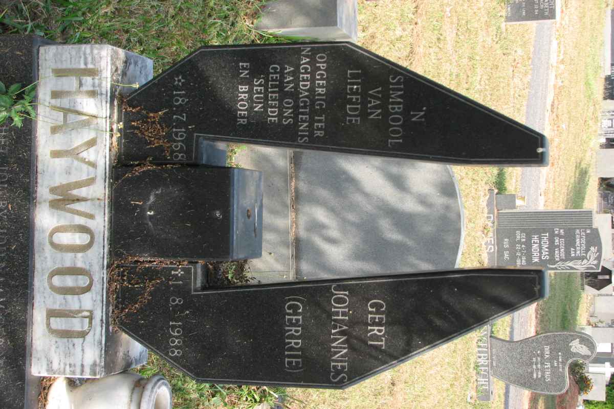 HAYWOOD Gert Johannes 1968-1988