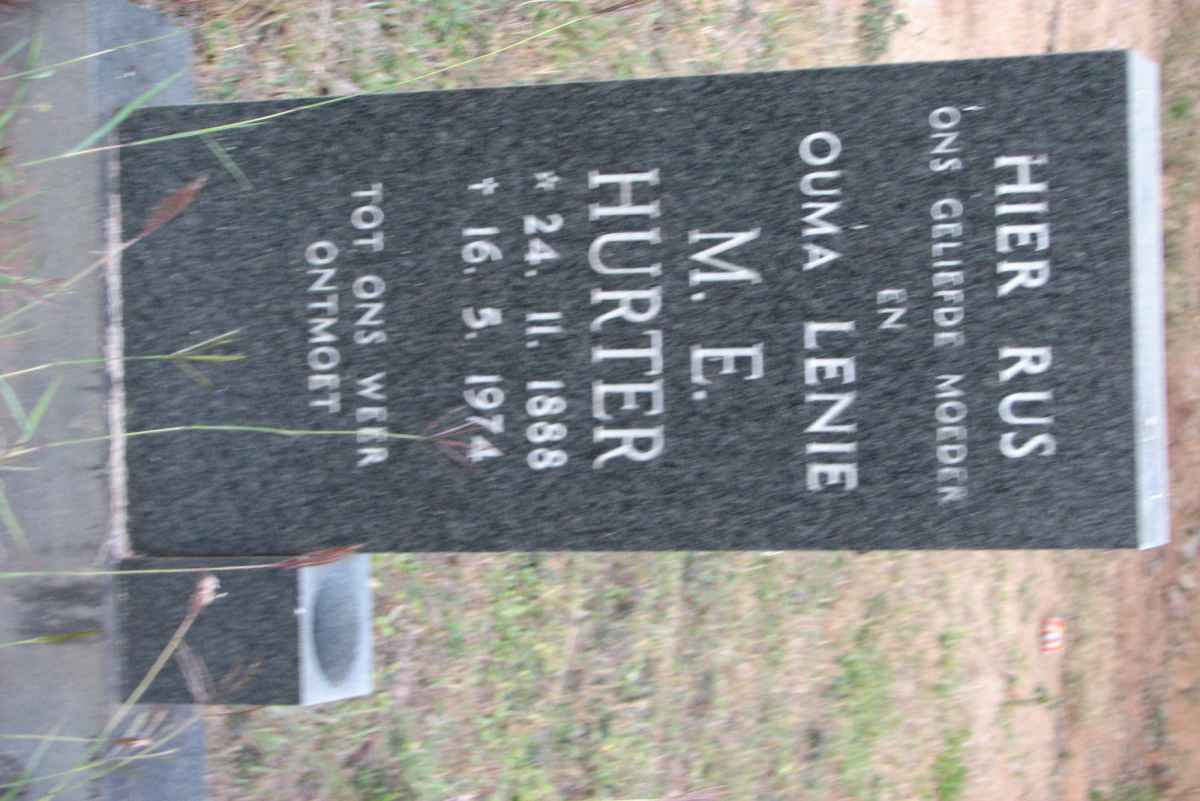 HURTER M.E. 1888-1974