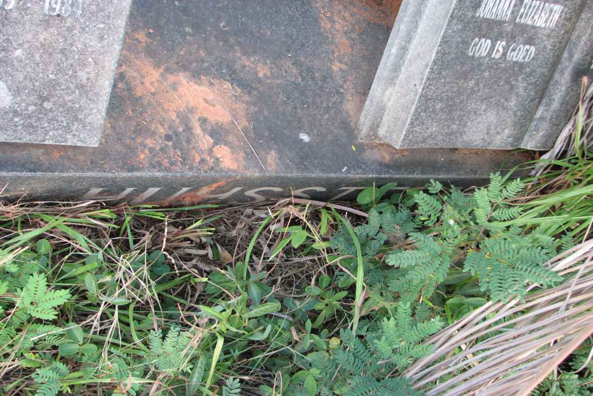 HUYSSTEEN Willem Schalk Hertzog, van 1920-1984 &amp; Johanna Elizabeth 1927-2004