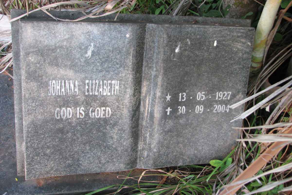 HUYSSTEEN Johanna Elizabeth, van 1927-2004