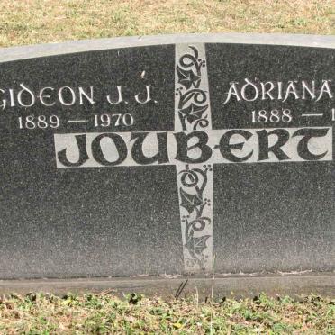 JOUBERT Gideon J.J. 1889-1970 &amp; Adriana J.D. 1888-1971