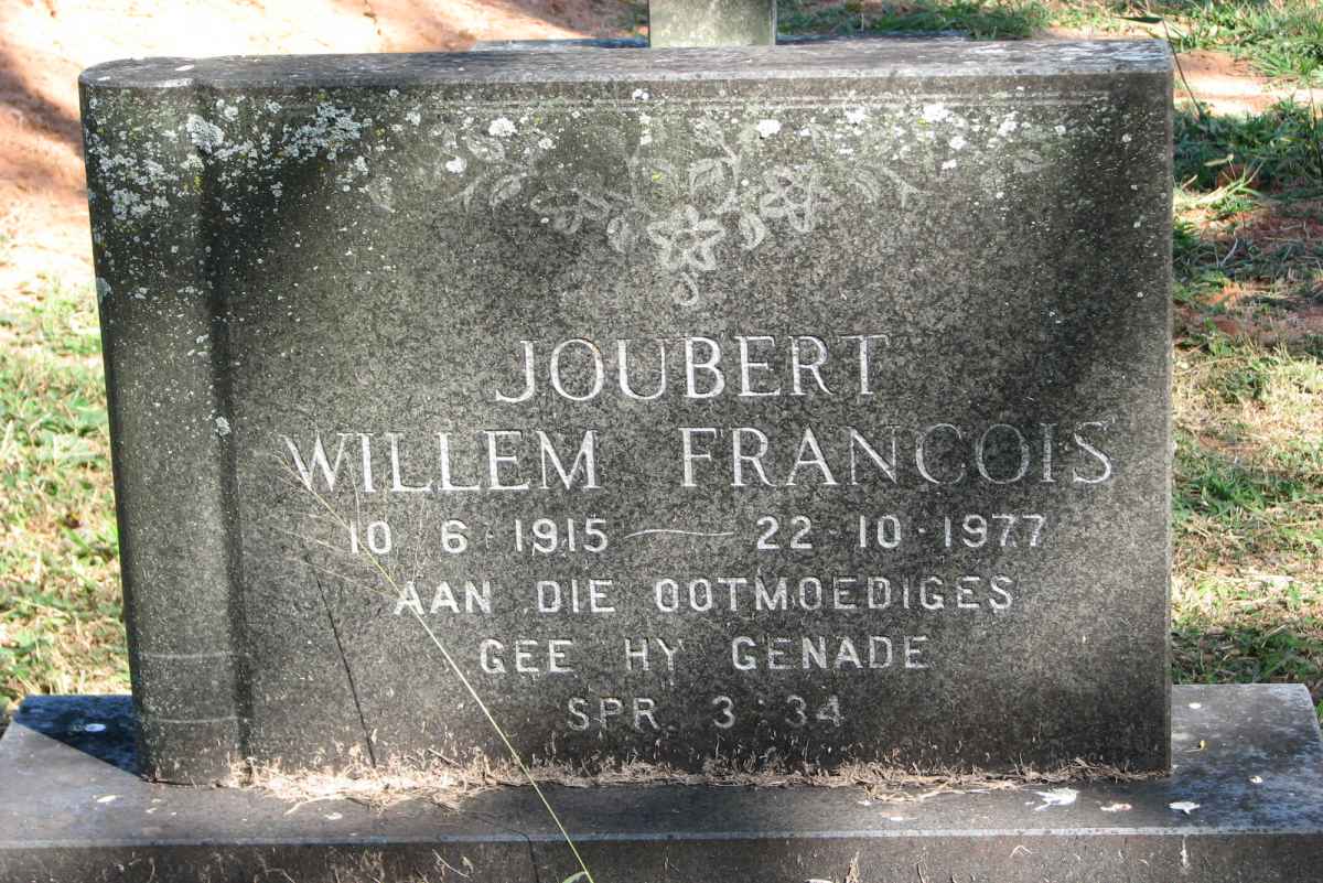 JOUBERT Willem Francois 1915-1977