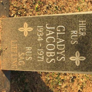 JACOBS Gladys 1934-1971