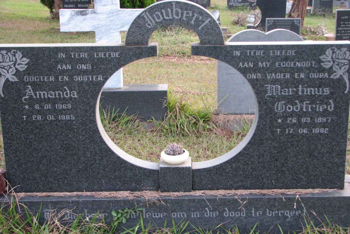 JOUBERT Martinus Godfried 1897-1982 :: JOUBERT Amanda 1969-1985