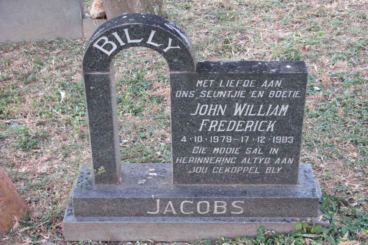 JACOBS John William Frederick 1979-1983
