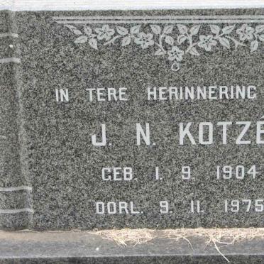 KOTZÉ J.N. 1904-1975