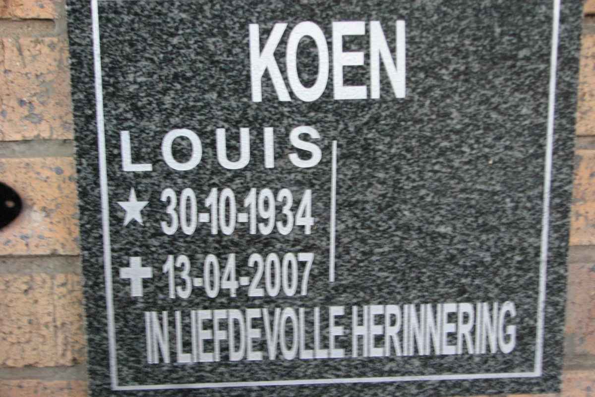KOEN Louis 1934-2007