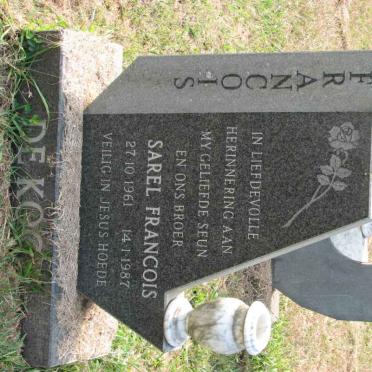 KOCK Sarel Francois, de 1961-1987