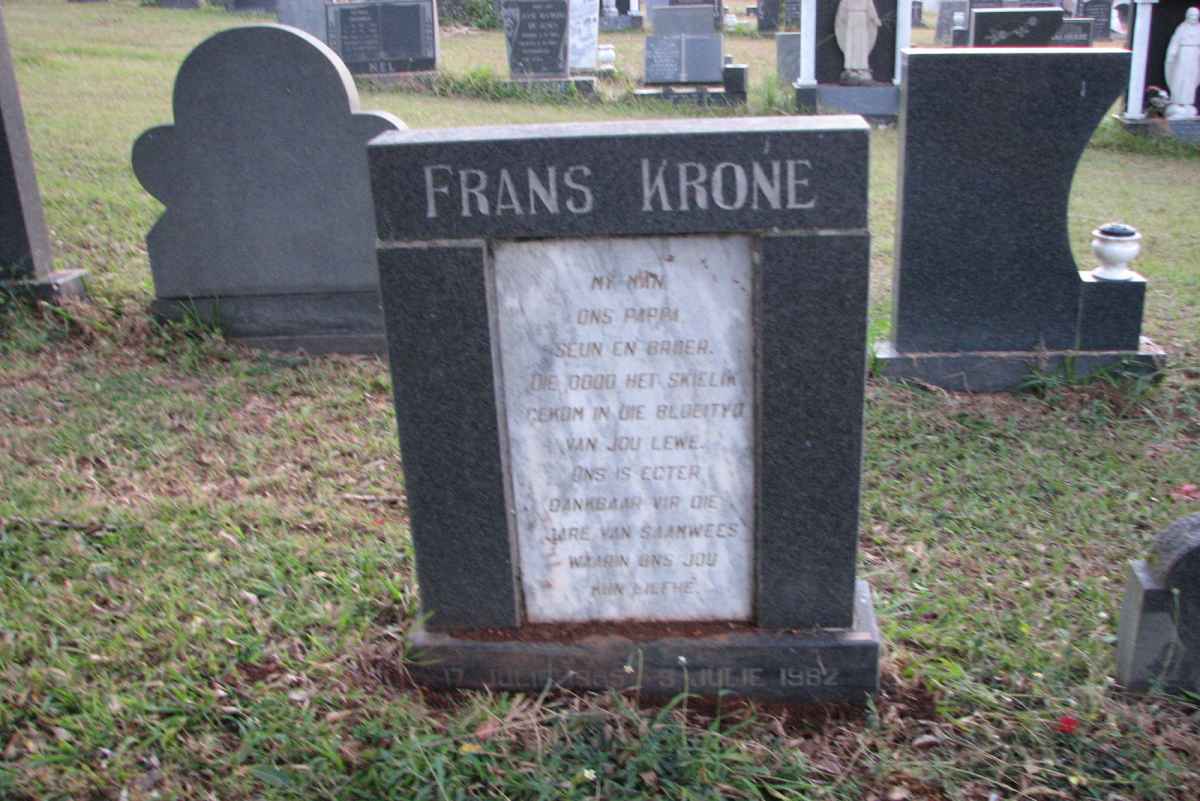 KRONE Frans 1965-1992