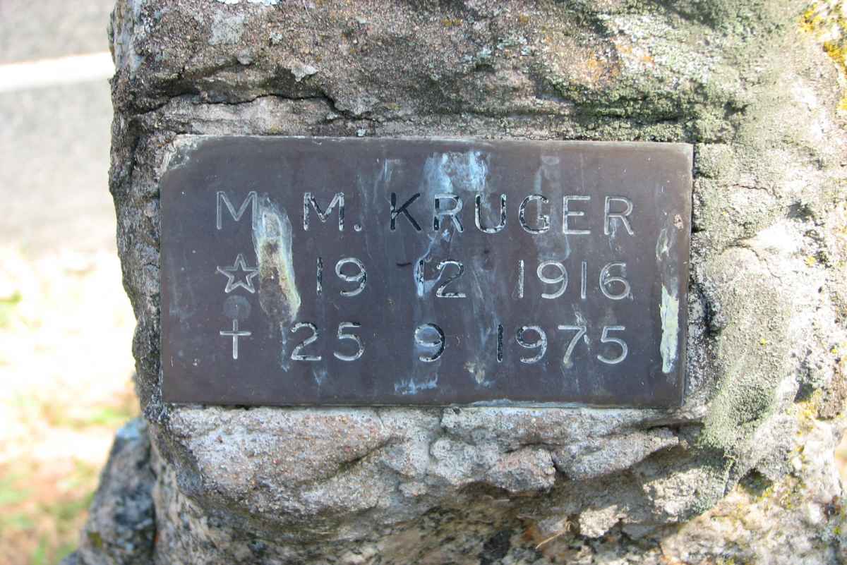 KRUGER M.M. 1916-1975