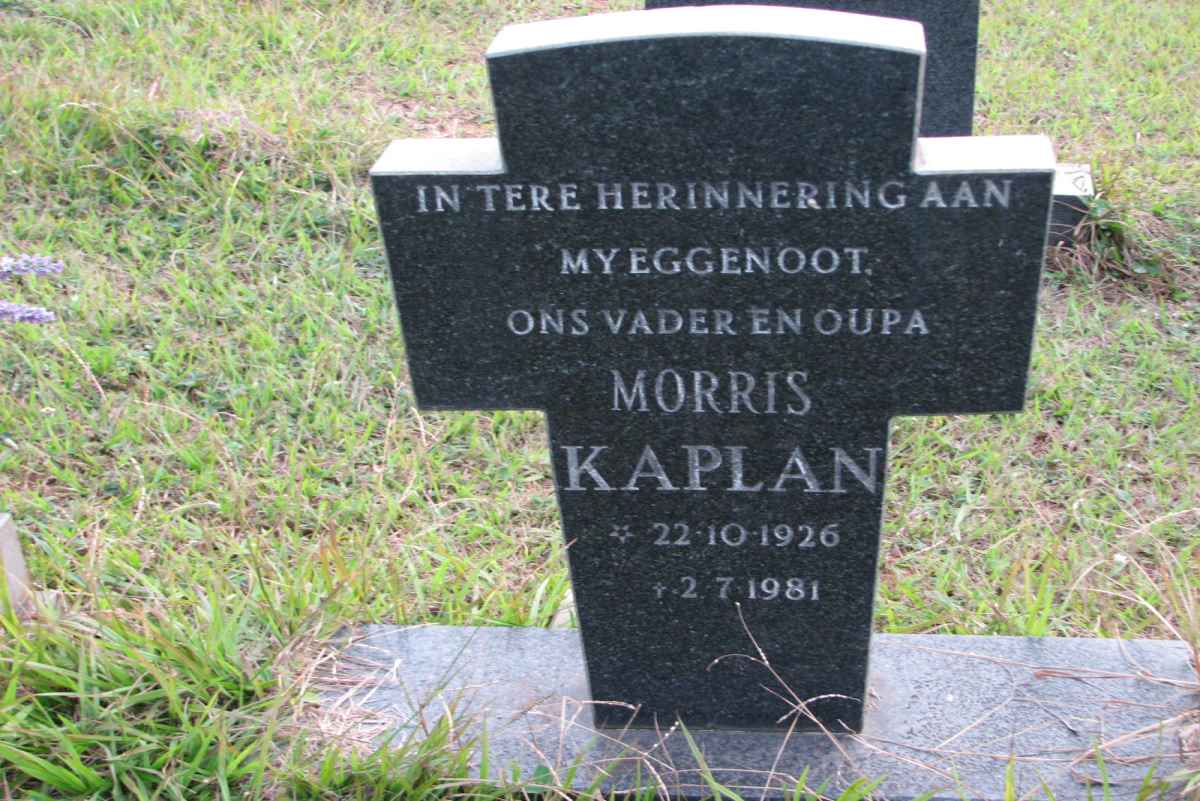 KAPLAN Morris 1926-1981