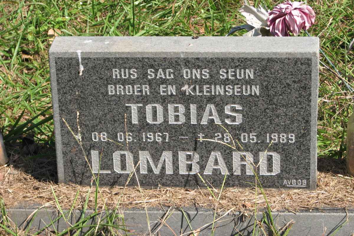 LOMBARD Tobias 1967-1989