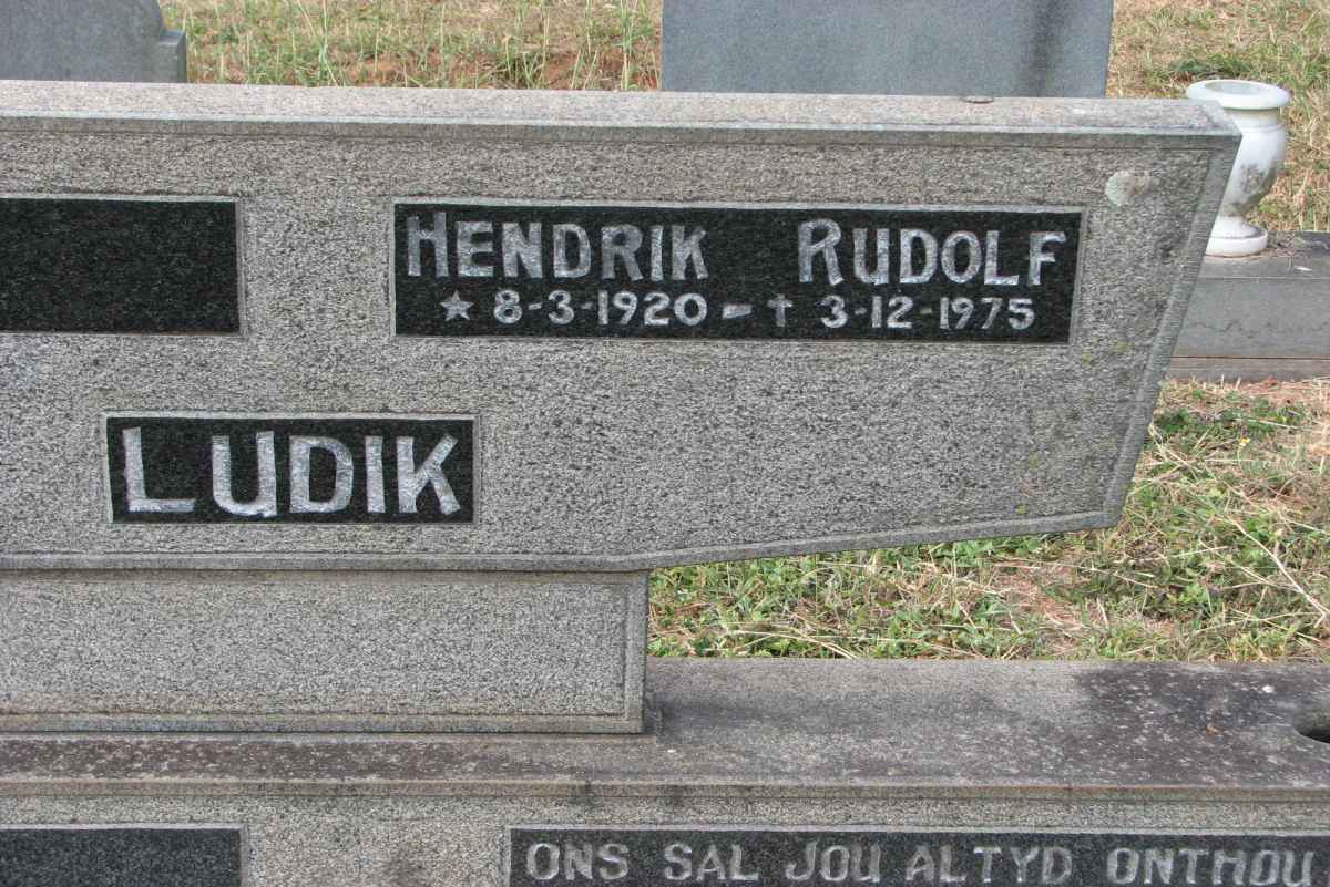 LUDIK Hendrik Rudolf 1920-1975