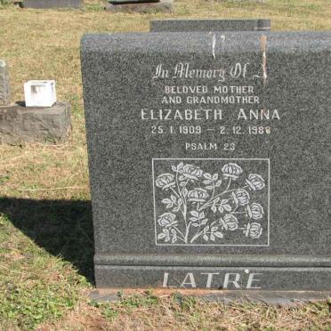 LATRE Elizabeth Anna 1909-1988
