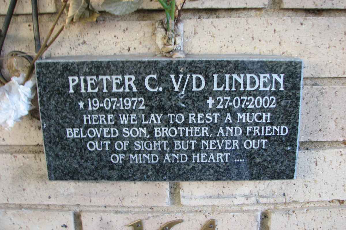 LINDEN Pieter C., v.d. 1972-2002