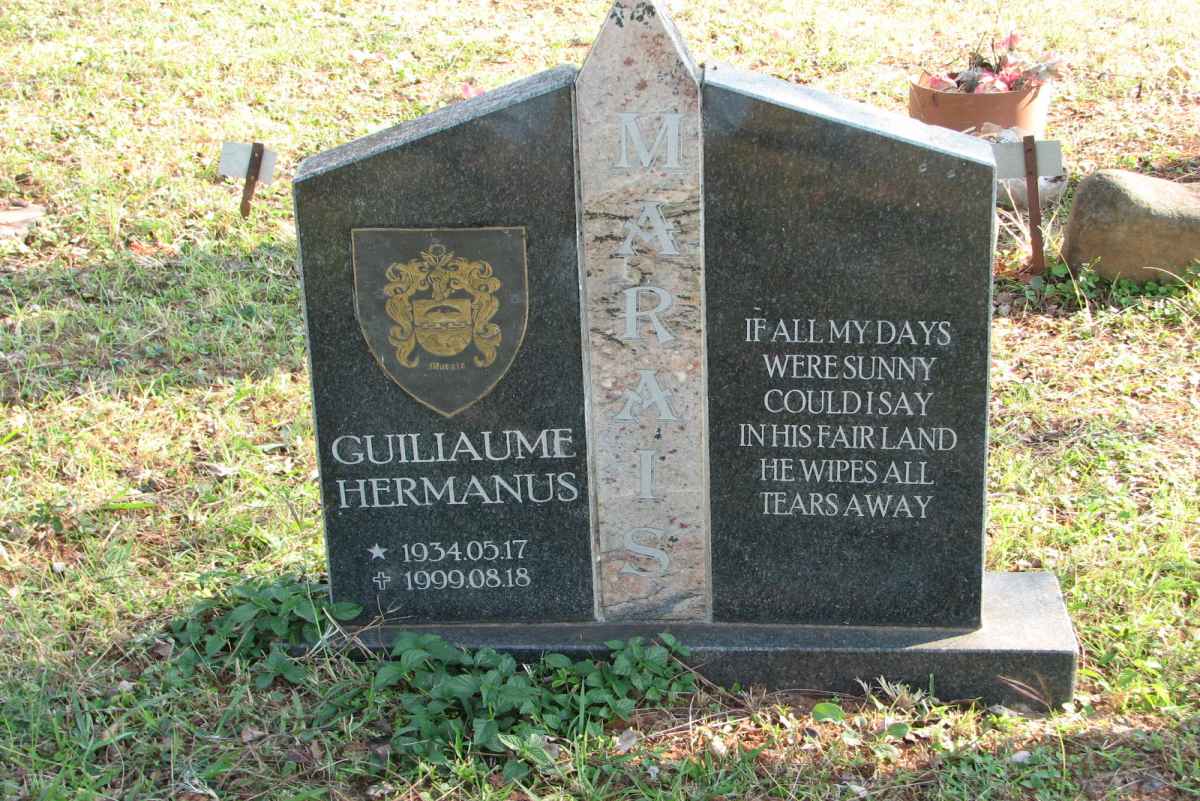 MARAIS Guiliaume Hermanus 1934-1999