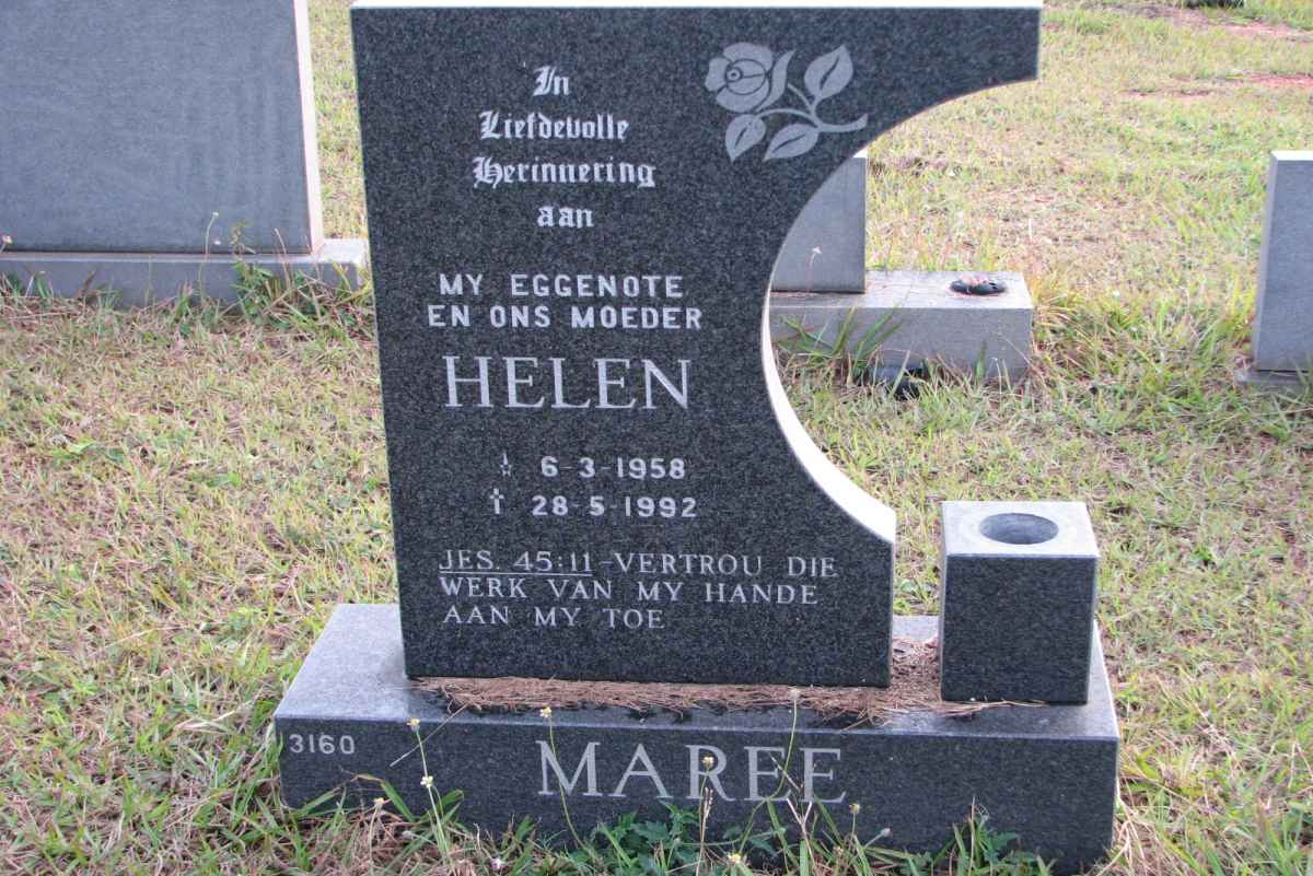 MAREE Helen 1958-1992
