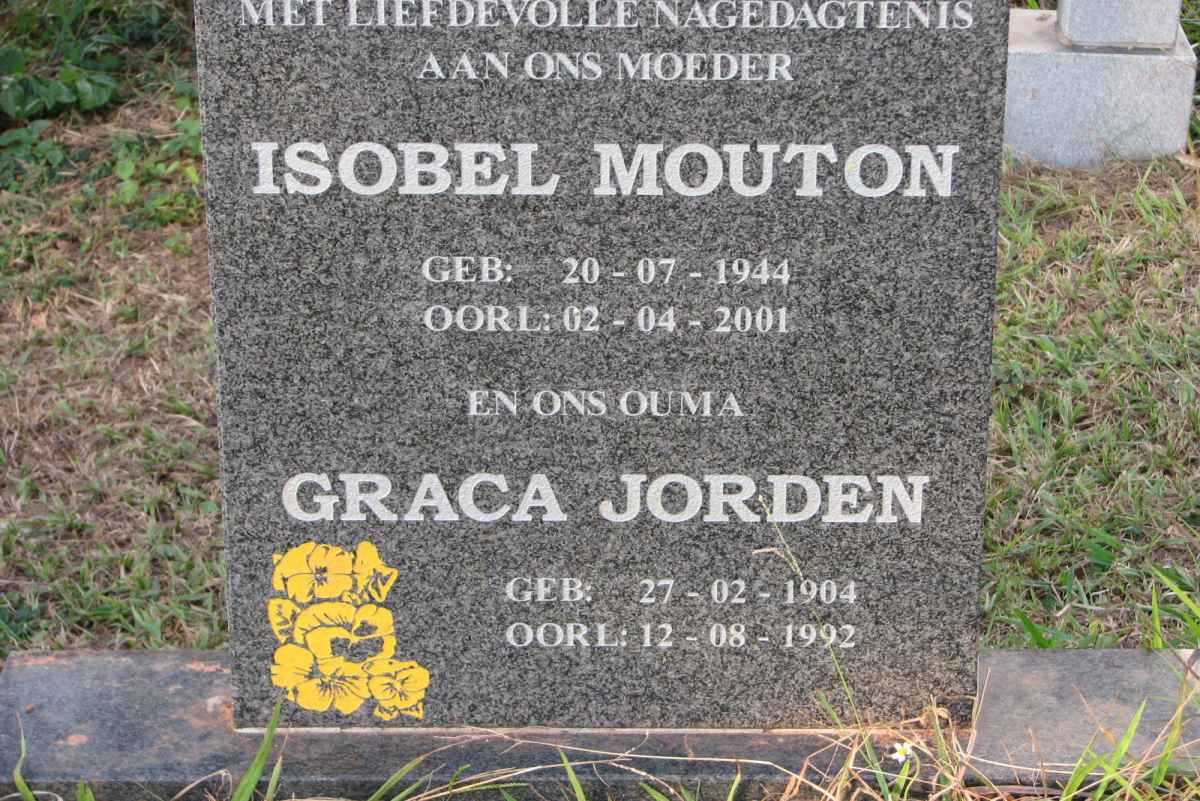 MOUTON Isobel 1944-2001 :: JORDEN Graca 1904-1992