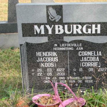 MYBURGH Hendrik Jacobus 1922-2001 &amp; Cornelia Jacoba 1927-