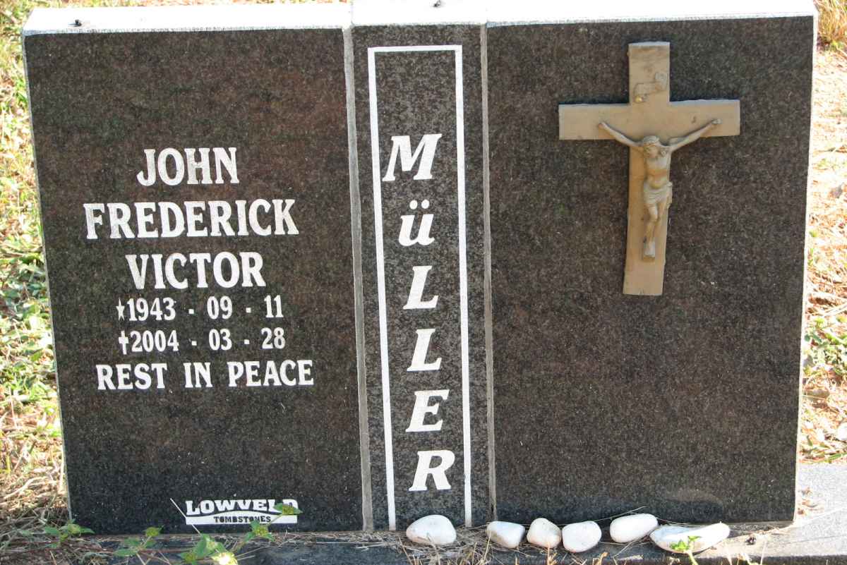 MÜLLER John Frederick Victor 1943-2004