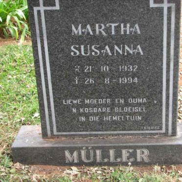 MÜLLER Martha Susanna 1932-1994