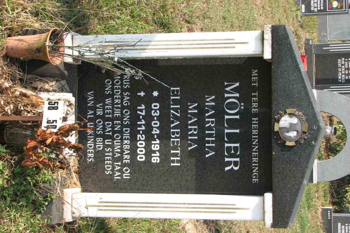 MÖLLER Martha Maria Elizabeth 1916-2000