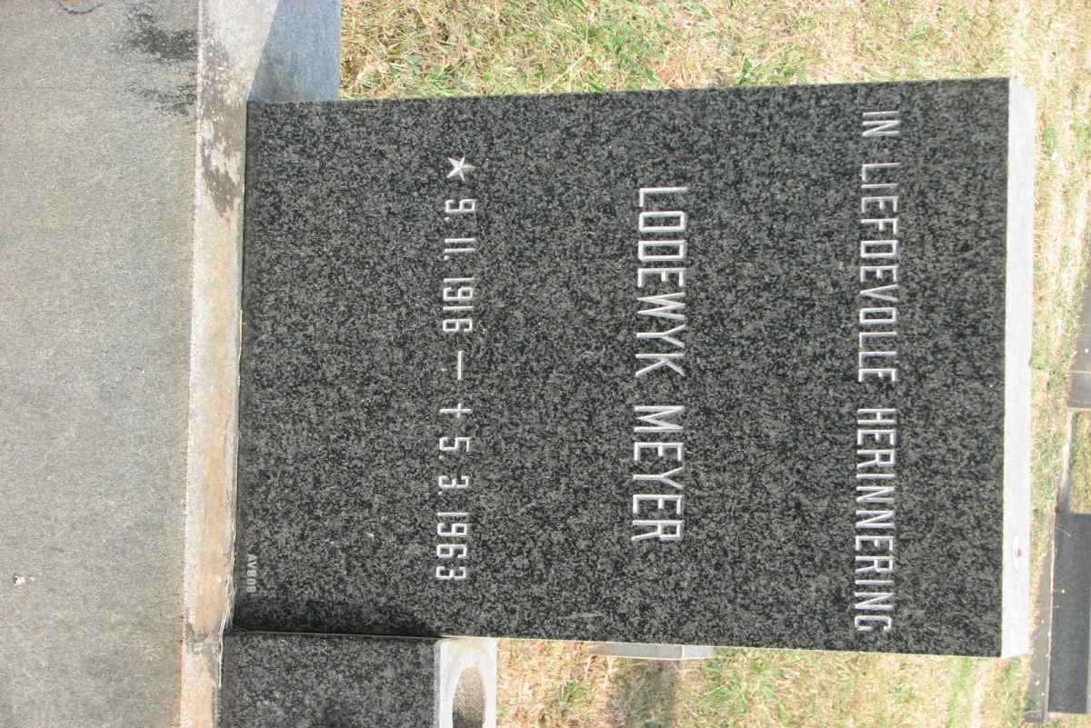 MEYER Lodewyk 1916-1963