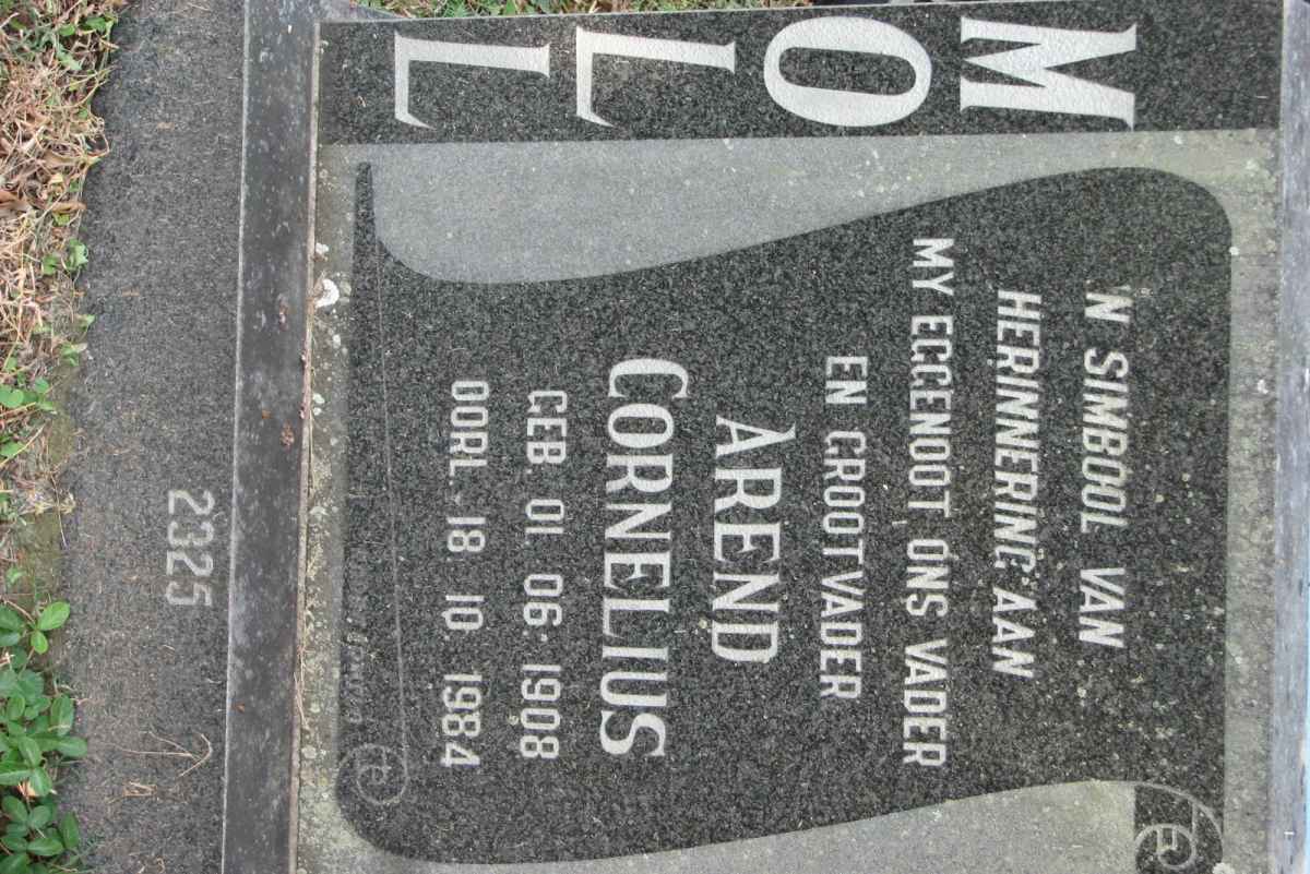 MOLL Arend Cornelius 1908-1984