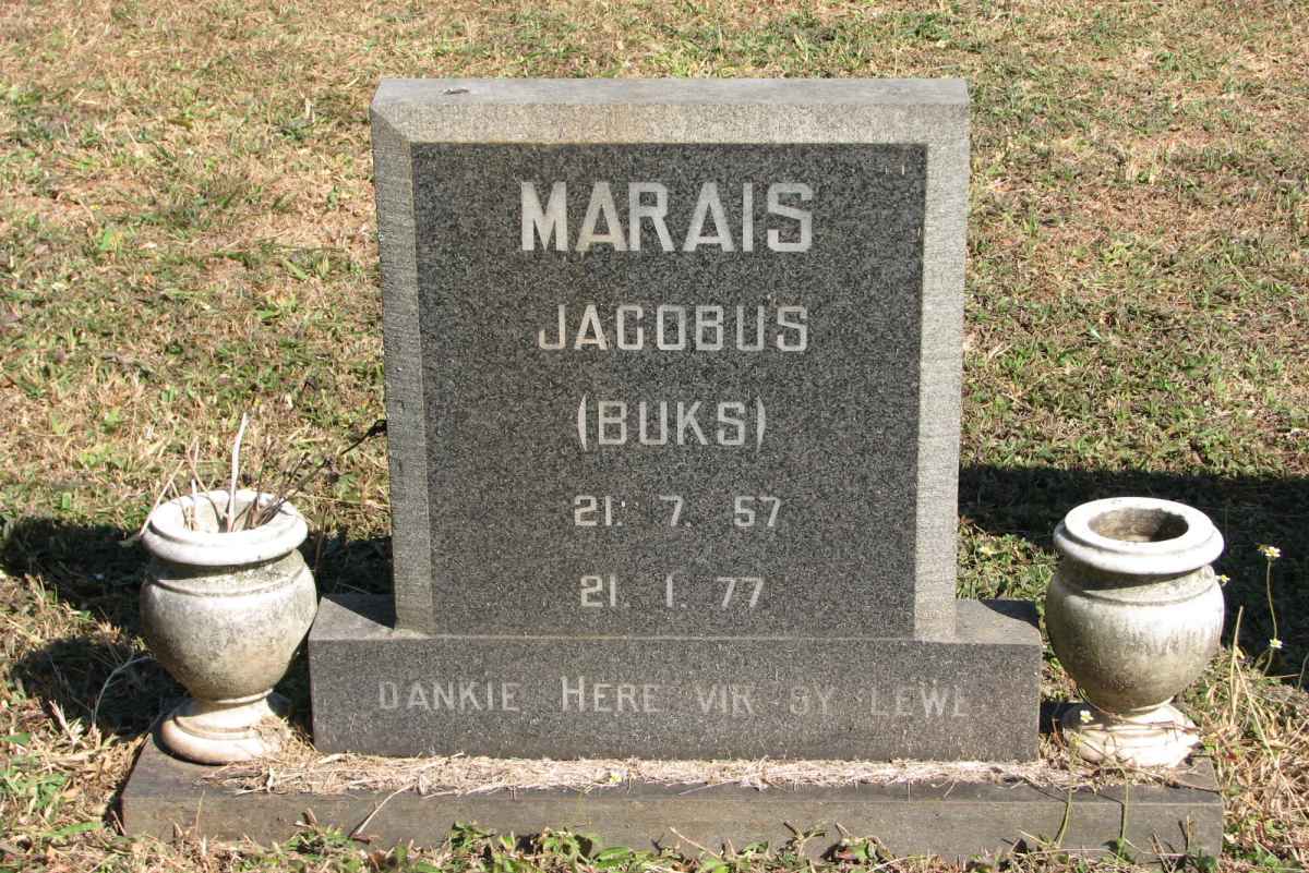 MARAIS Jacobus 1957-1977