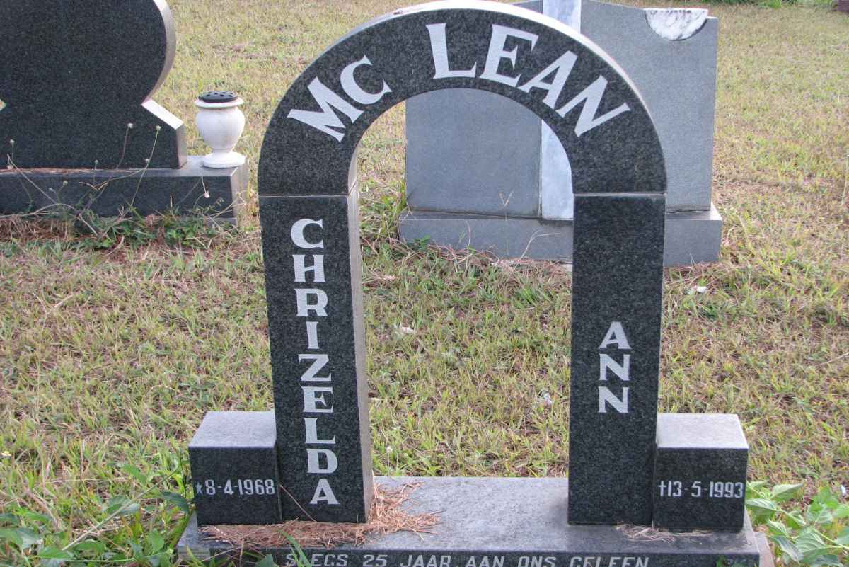 MCLEAN Chrizelda Ann 1968-1993