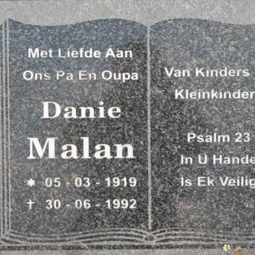 MALAN Danie 1919-1992