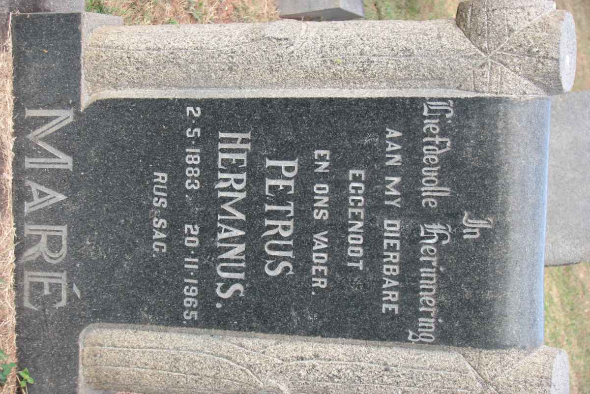 MARÉ Petrus Hermanus 1883-1965