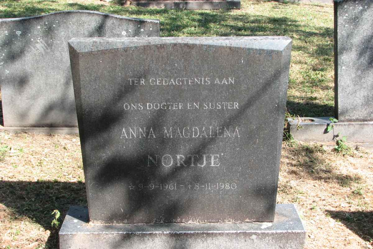 NORTJE Anna Magdalena 1961-1980