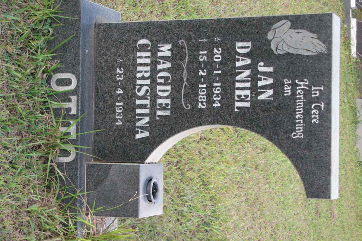 OTTO Jan Daniël 1934-1982 &amp; Magdel Christina 1934-