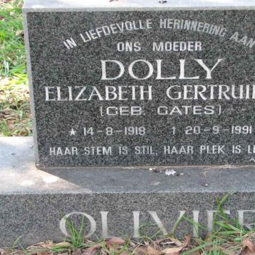 OLIVIER Elizabeth Gertruida nee GATES 1918-1991