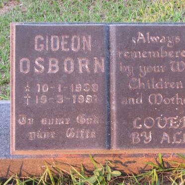 OSBORN Gideon 1939-1981