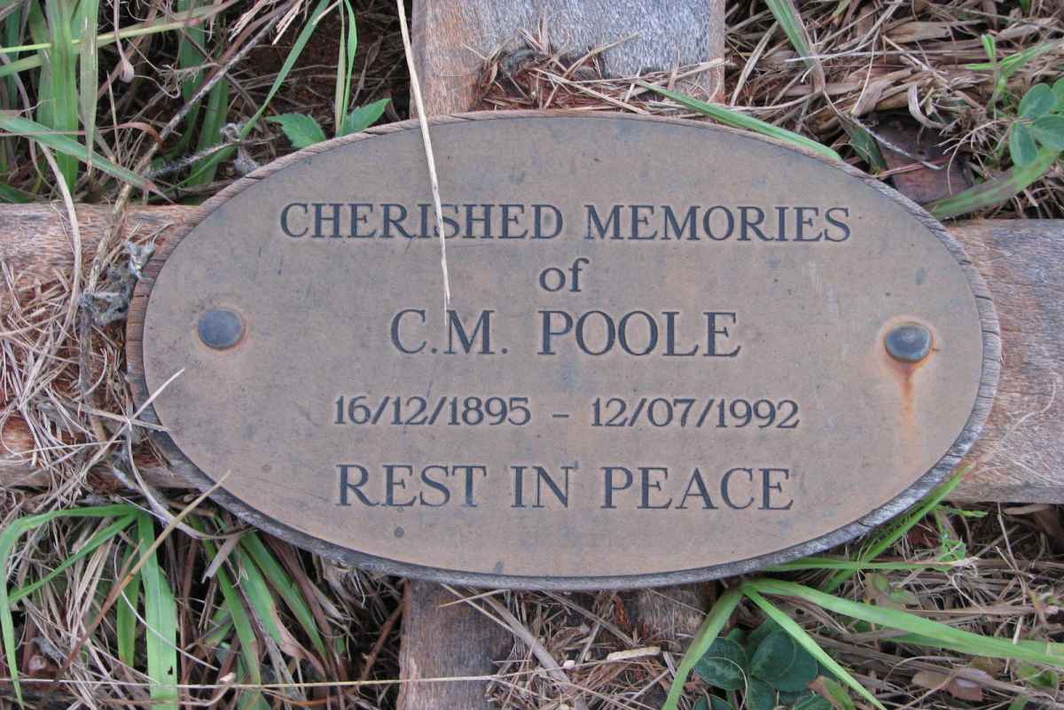 POOLE C.M. 1895-1992