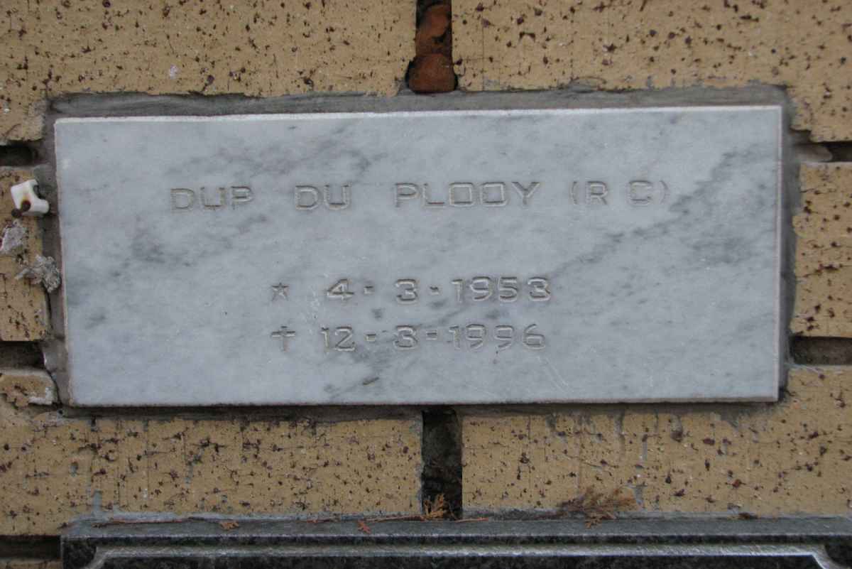 PLOOY R.C., du 1953-1996