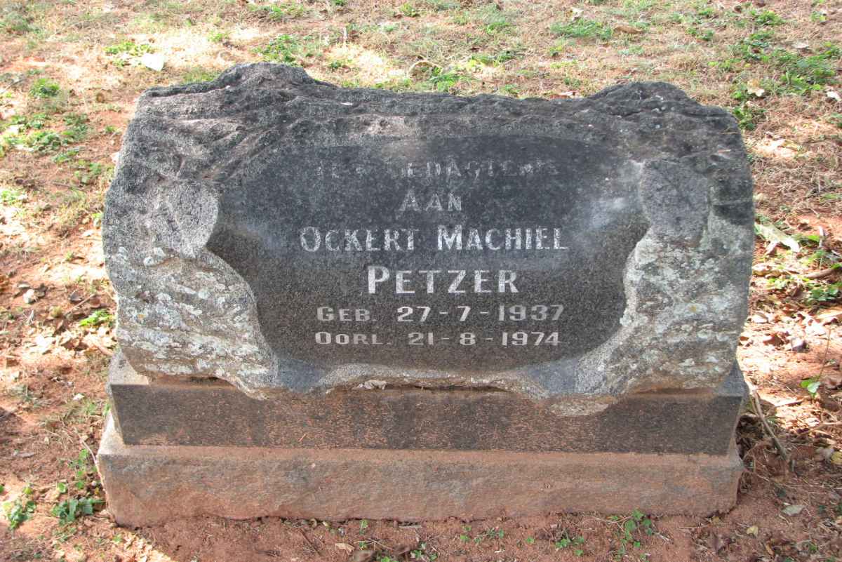 PETZER Ockert Machiel 1937-1974