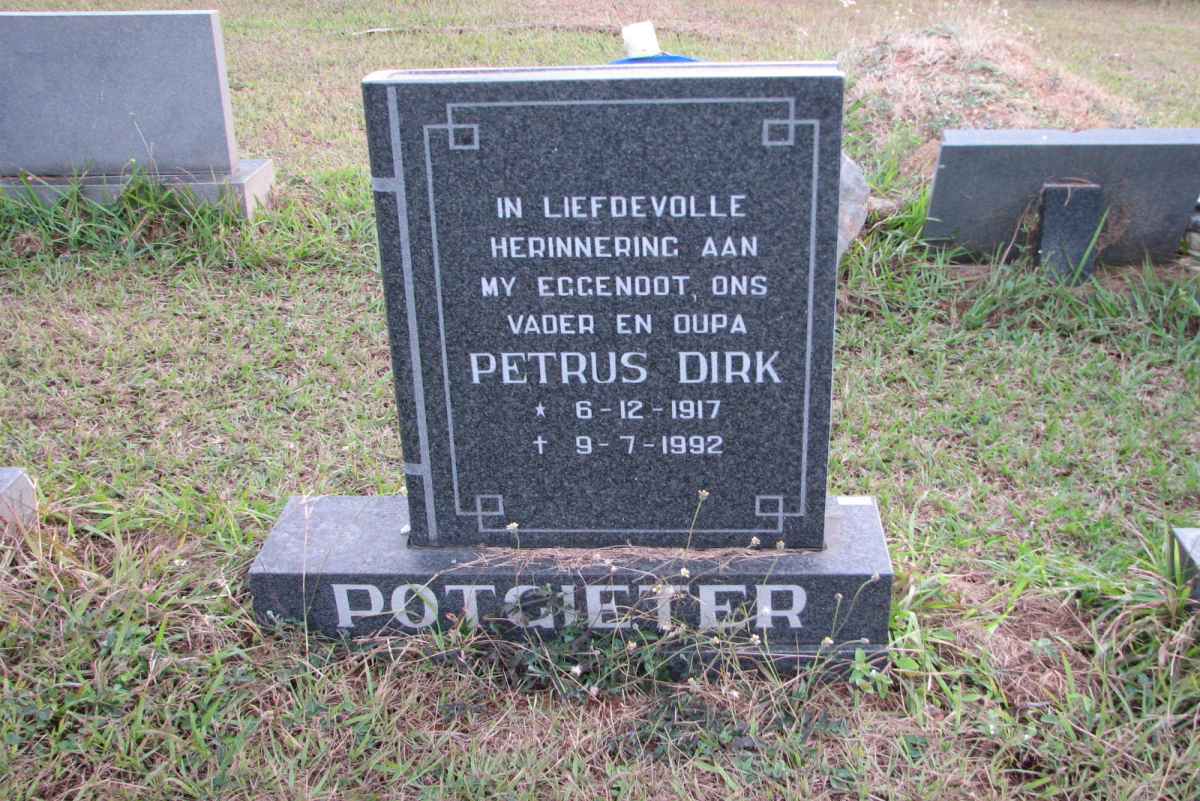 POTGIETER Petrus Dirk 1917-1992