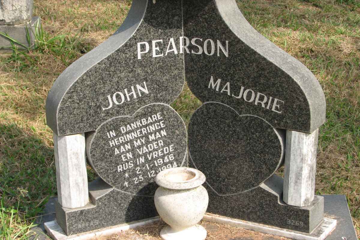 PEARSON John 1946-1994 &amp; Marjorie