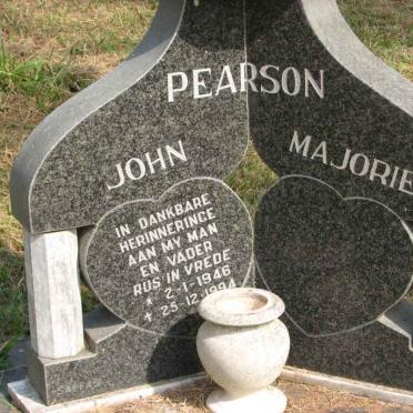 PEARSON John 1946-1994 &amp; Marjorie